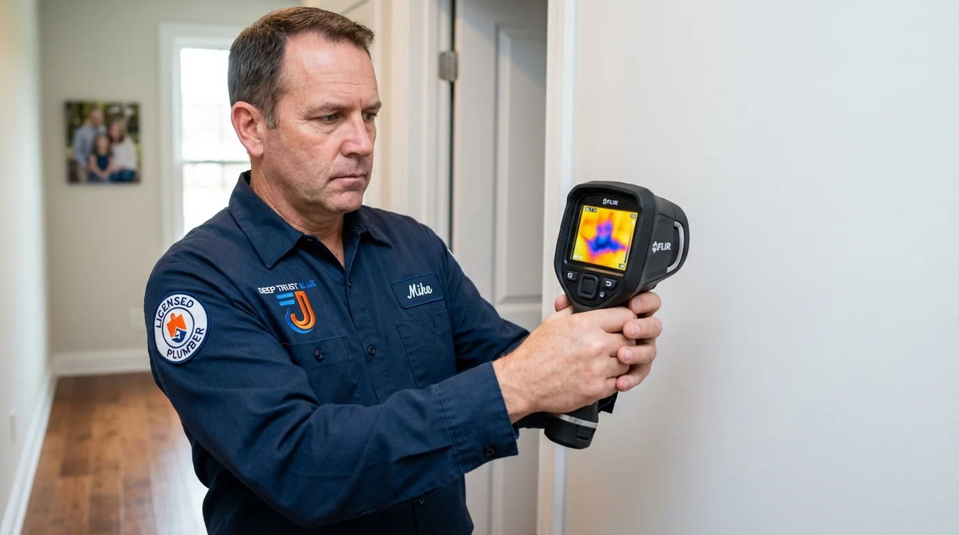 Thermal imaging leak detection by Johns Plumbing LLC in West Jordan